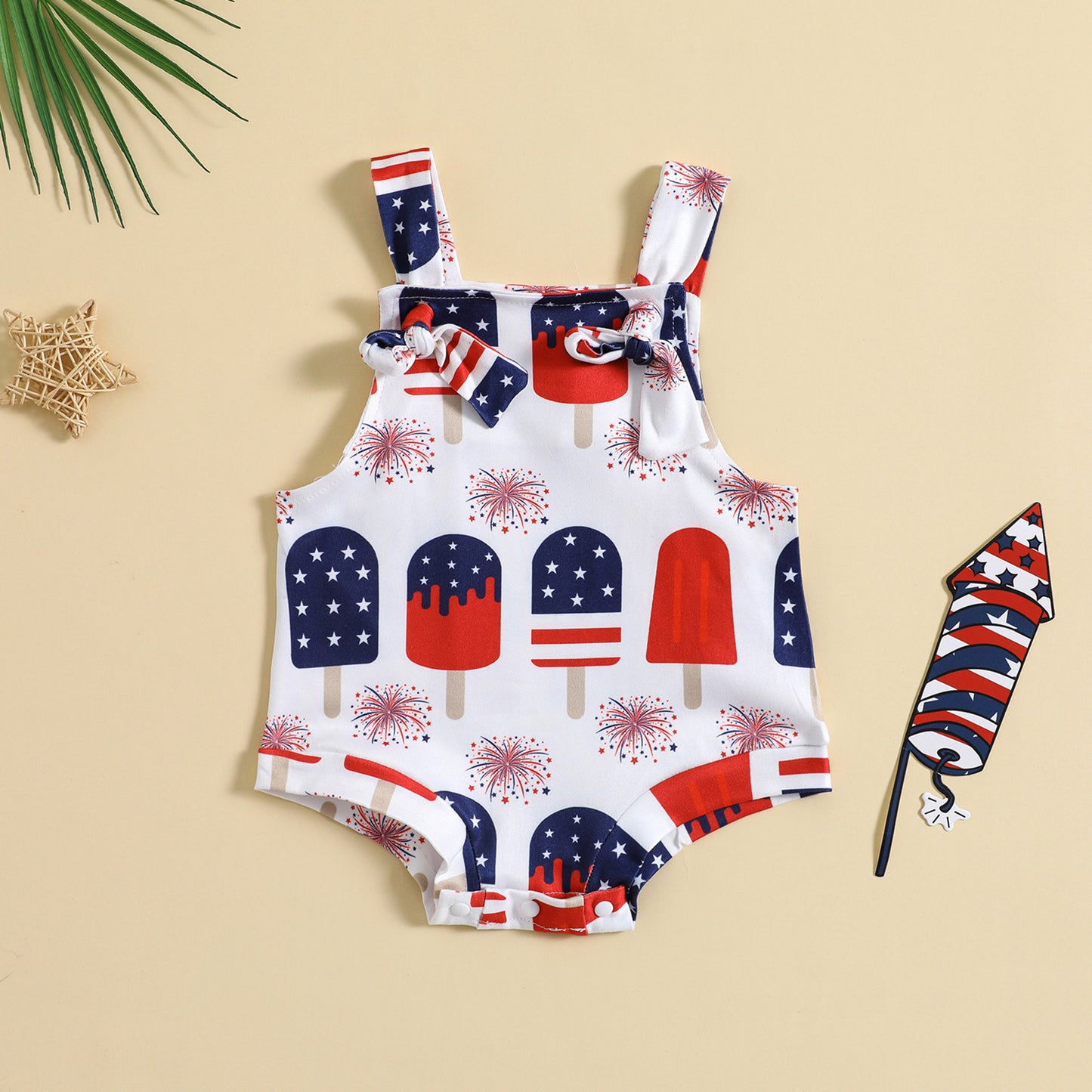 Printed Front Knotted one piece