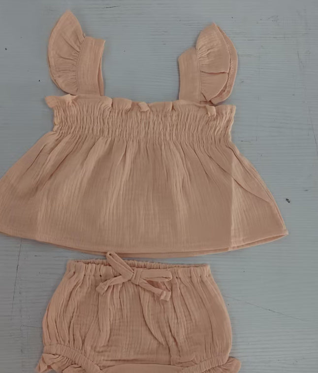 Girls' Solid Color Sling set