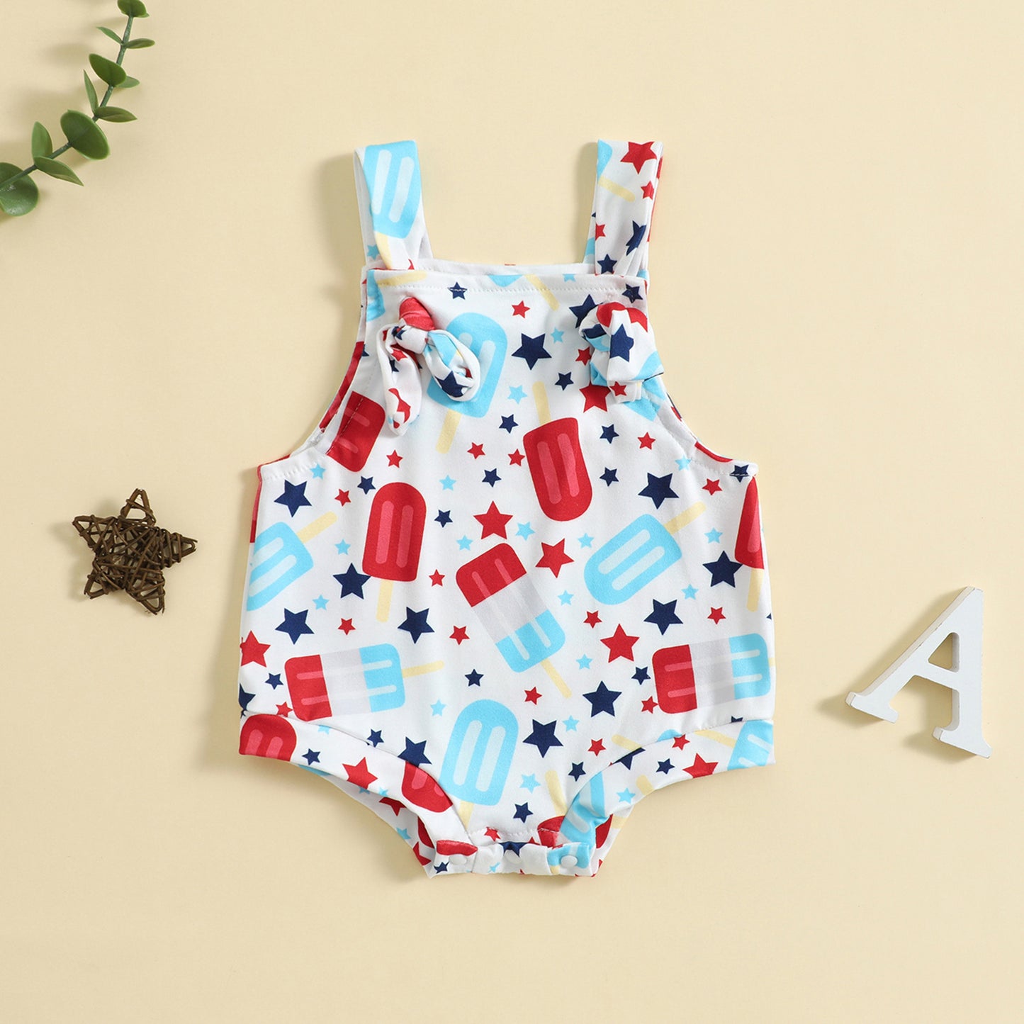 Printed Front Knotted one piece