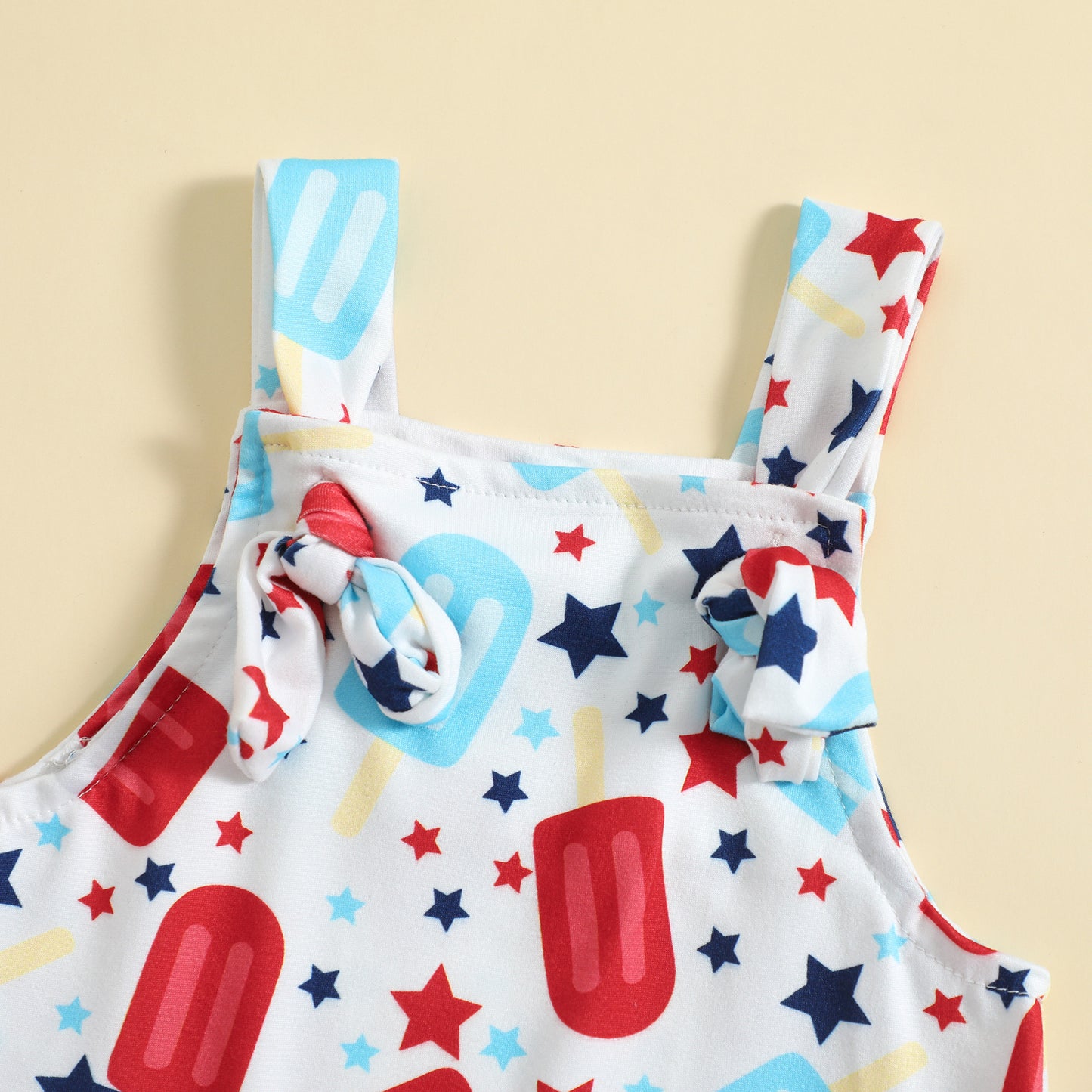 Printed Front Knotted one piece
