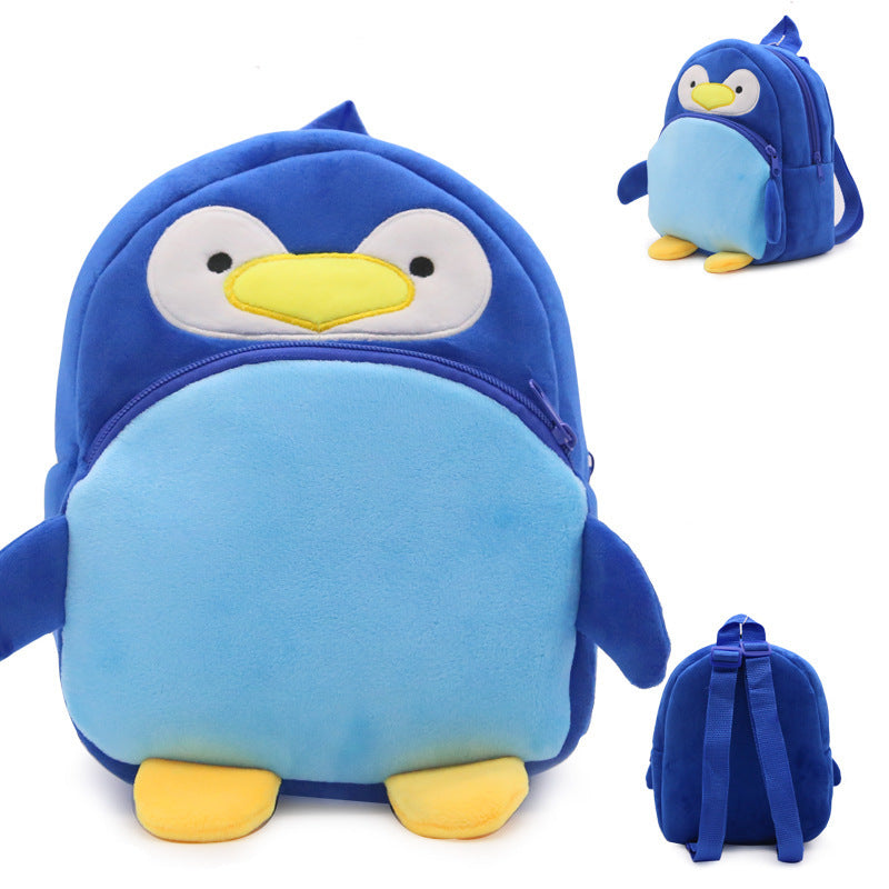 Baby boy and girl penguin toy bag