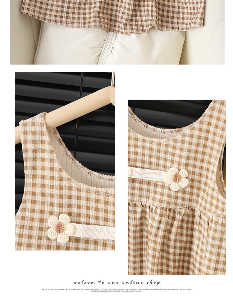 Baby Girl Round-neck Long-sleeved Dress